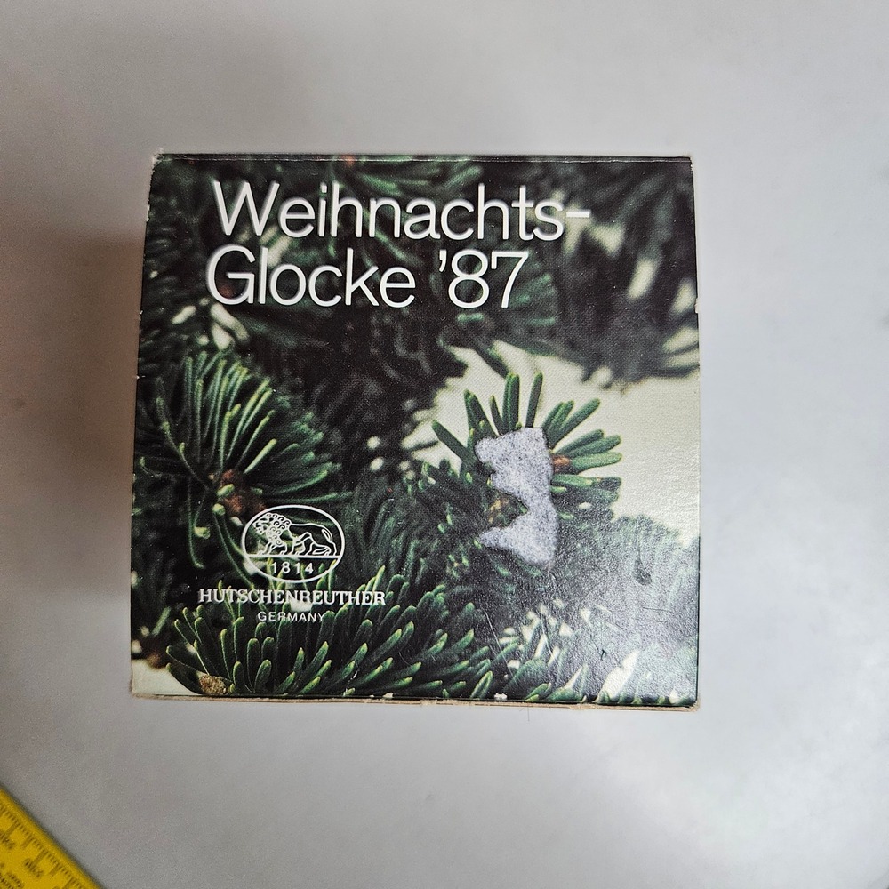 Hutschenreuther 1987 Christmas Bell Kleinstadt Ole Winther Porcelain Ornament